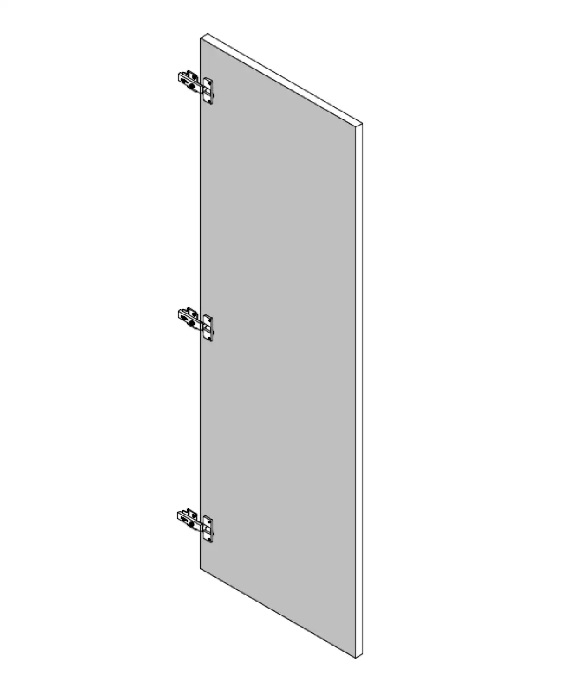Tall Custom Custom 3 Hinges Right Hand Door