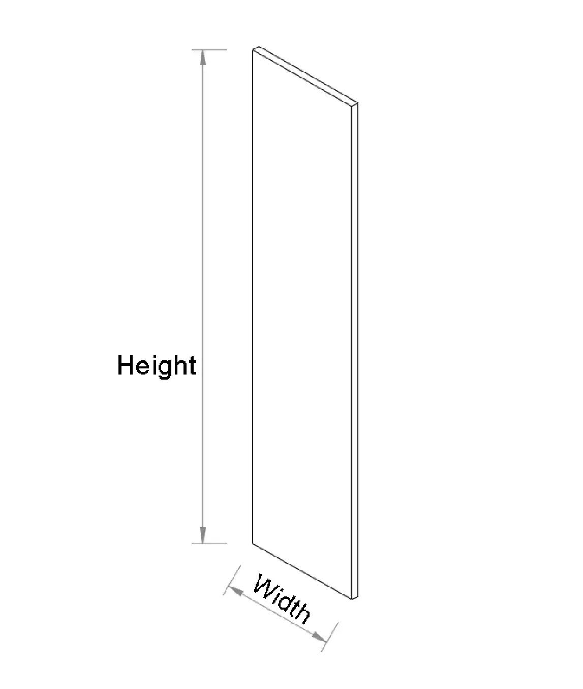 Side Panel- Less than 600mm Wide - Photo 2