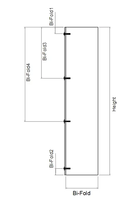 Tall Left Corner Bi-Fold Custom Hinges Door - Photo 4