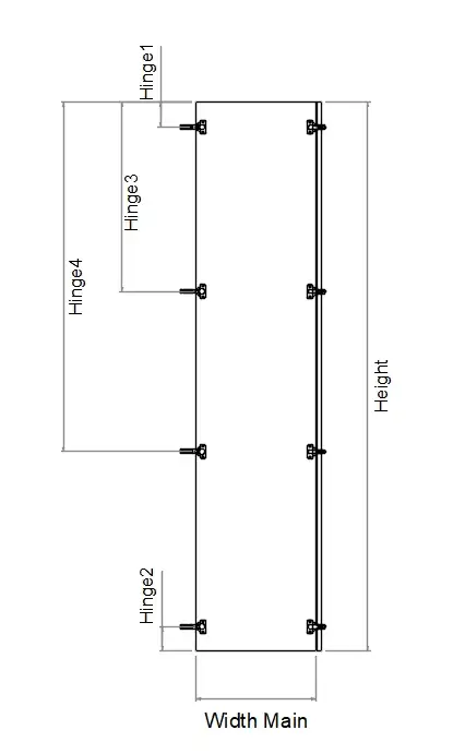 Tall Left Corner Bi-Fold Custom Hinges Door - Photo 5
