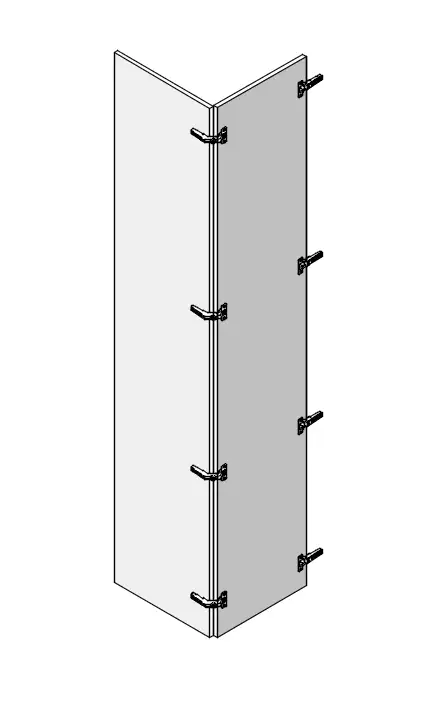 Tall Right Corner Bi-Fold Custom Hinges Door - Photo 1