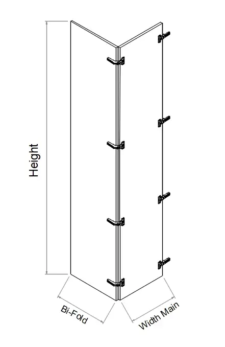 Tall Right Corner Bi-Fold Custom Hinges Door - Photo 2