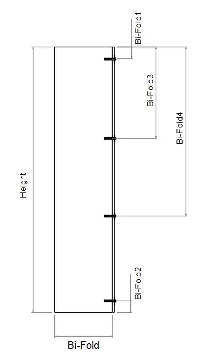 Tall Right Corner Bi-Fold Custom Hinges Door - Photo 4