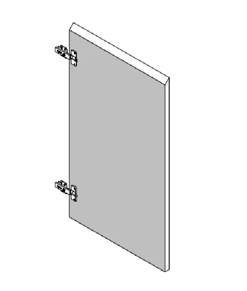 Right Bevel 2PAC Custom Hinges Door - Photo 1