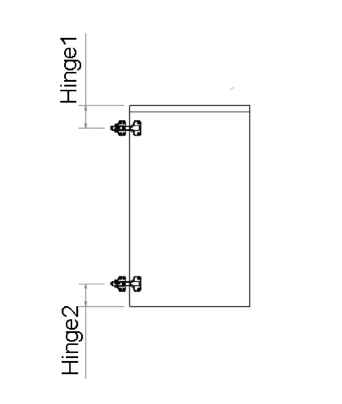 Right Bevel 2PAC Custom Hinges Door - Photo 3