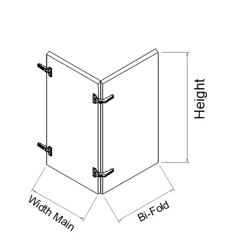 Left Bevel-2PAC Bi-Fold Custom Hinges Door - Photo 2
