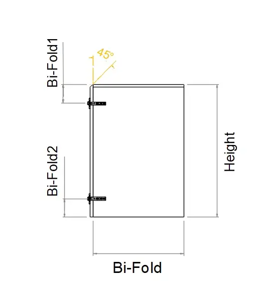 Left Bevel-2PAC Bi-Fold Custom Hinges Door - Photo 3