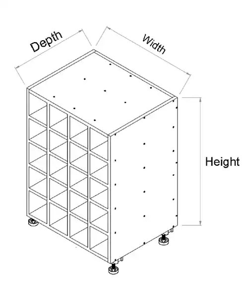 Base Wine Rack Cabinet - Photo 2
