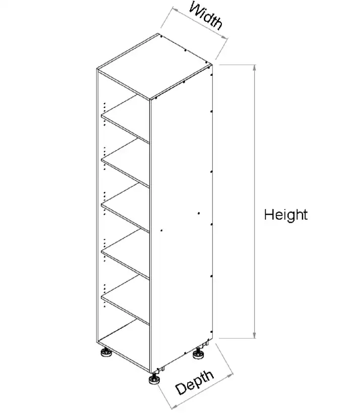 Tall open Shelf Cabinet - Photo 2