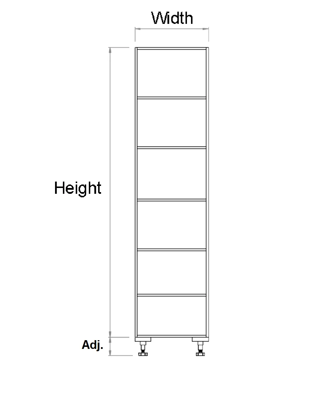 Tall open Shelf Cabinet - Photo 3