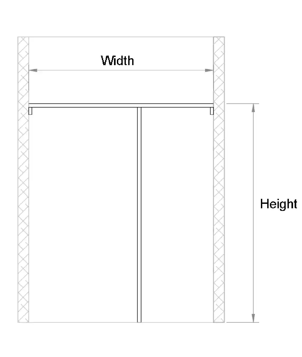 Linear Wardrobe Shelf with Vertical Support - Photo 3