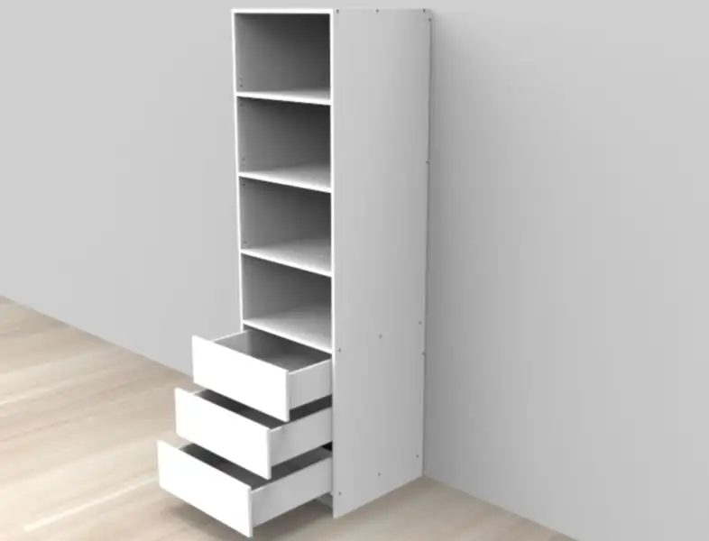 WARDROBE 3 DRAWERS SET - SOFT CLOSE - Photo 1