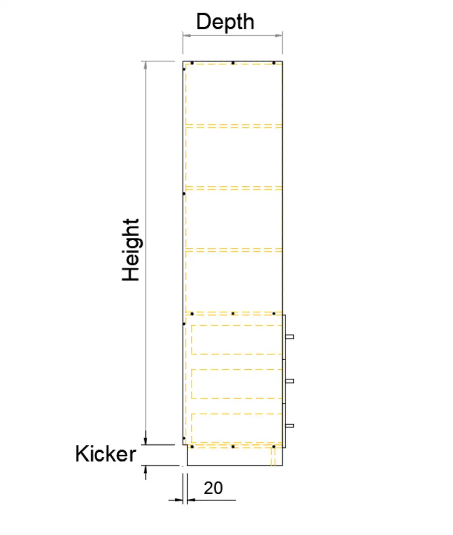 WARDROBE 3 DRAWERS SET - SOFT CLOSE - Photo 4