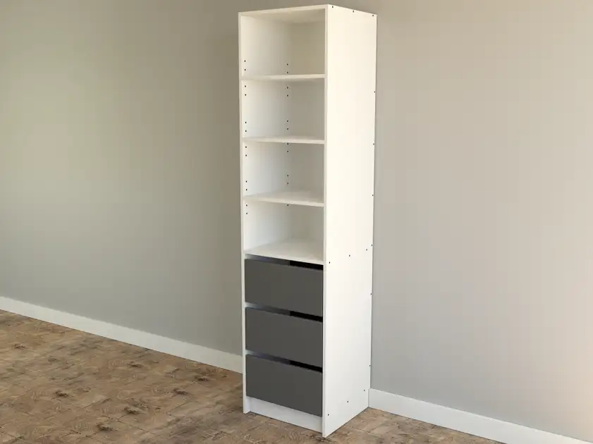 Wardrobe 3 Drawers Set Finger Pull - Soft Close - Photo 1