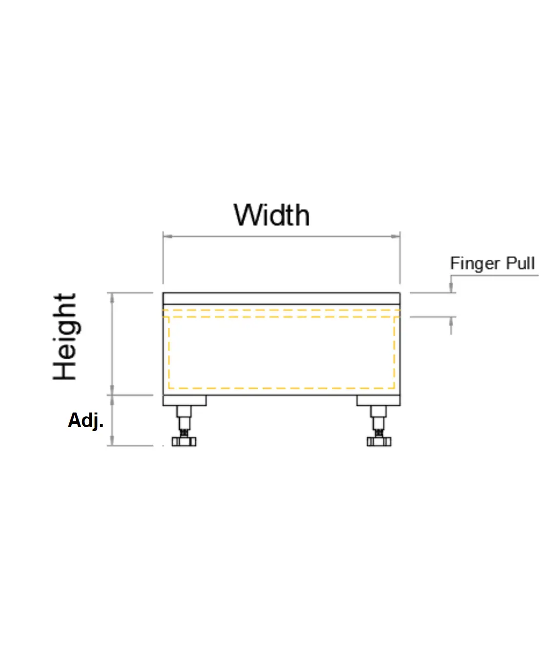 One DRAWER Finger Pull - UNDER MW - Photo 3