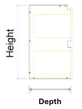 Custom 2 Drawers Wall Hung Vanity Finger Pull