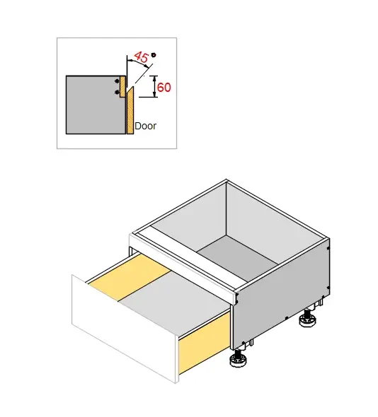 ONE DRAWER 2PAC Bevel - UNDER MW - Photo 5