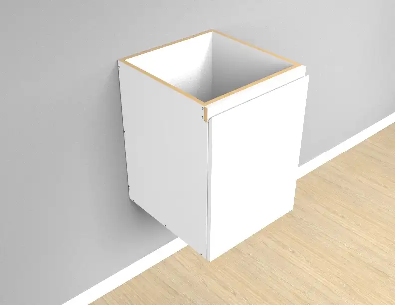 Single Right Door Wall Hung Vanity 2PAC Bevel - Photo 1