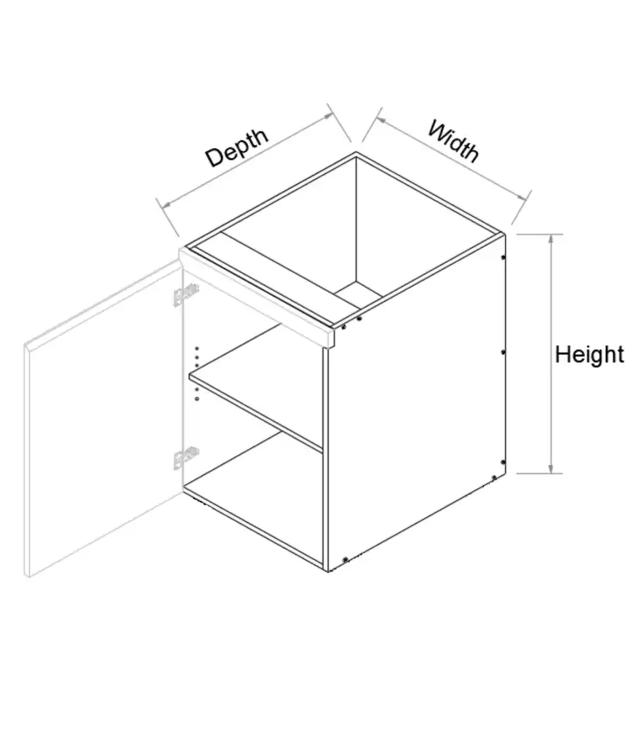Single Left Door Wall Hung Vanity 2PAC Bevel - Photo 2