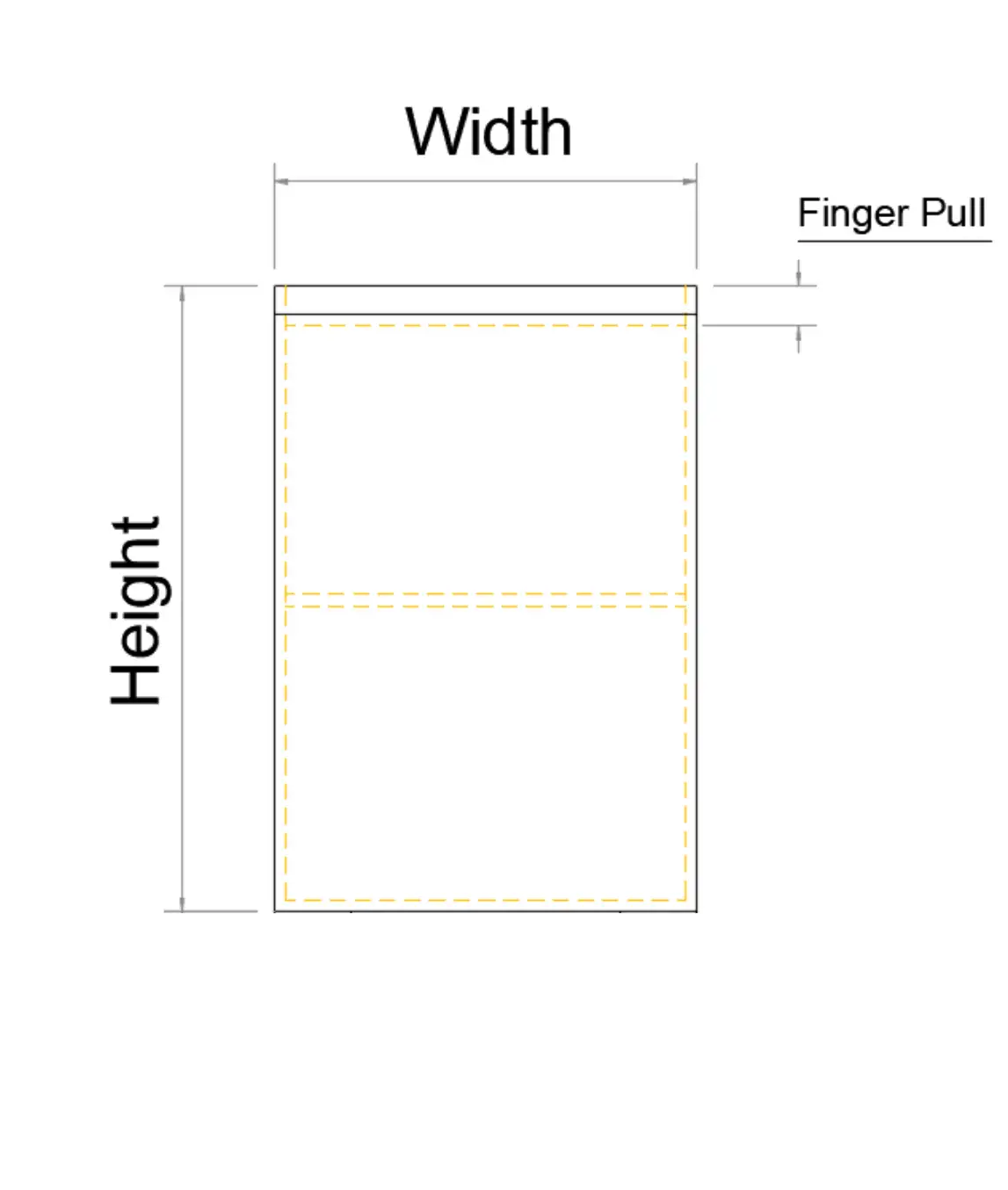 Single Left Door Wall Hung Vanity 2PAC Bevel - Photo 3