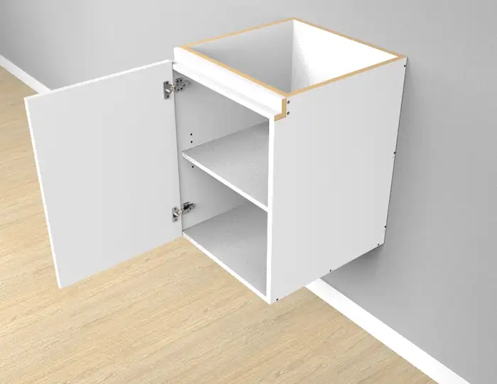 Single Left Door Wall Hung Vanity Finger Pull - Photo 1