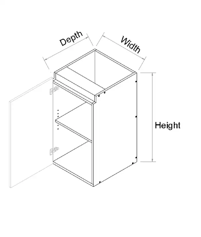 Single Left Door Wall Hung Vanity Finger Pull - Photo 2