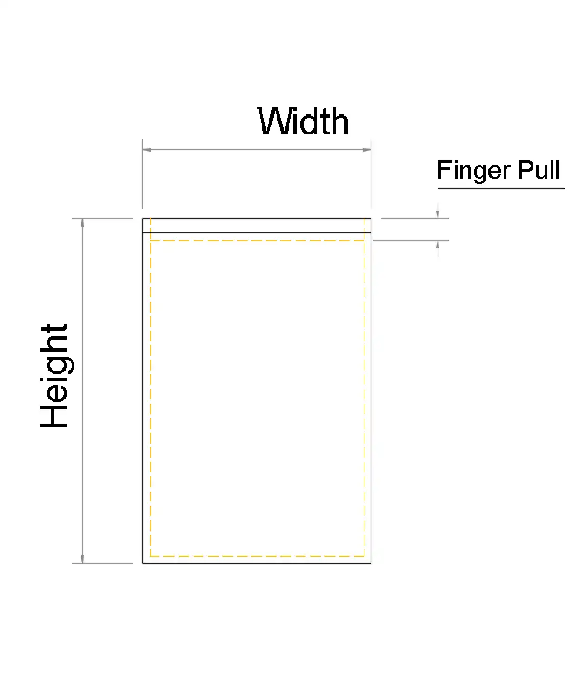 Single Left Door Wall Hung Vanity Finger Pull - Photo 3