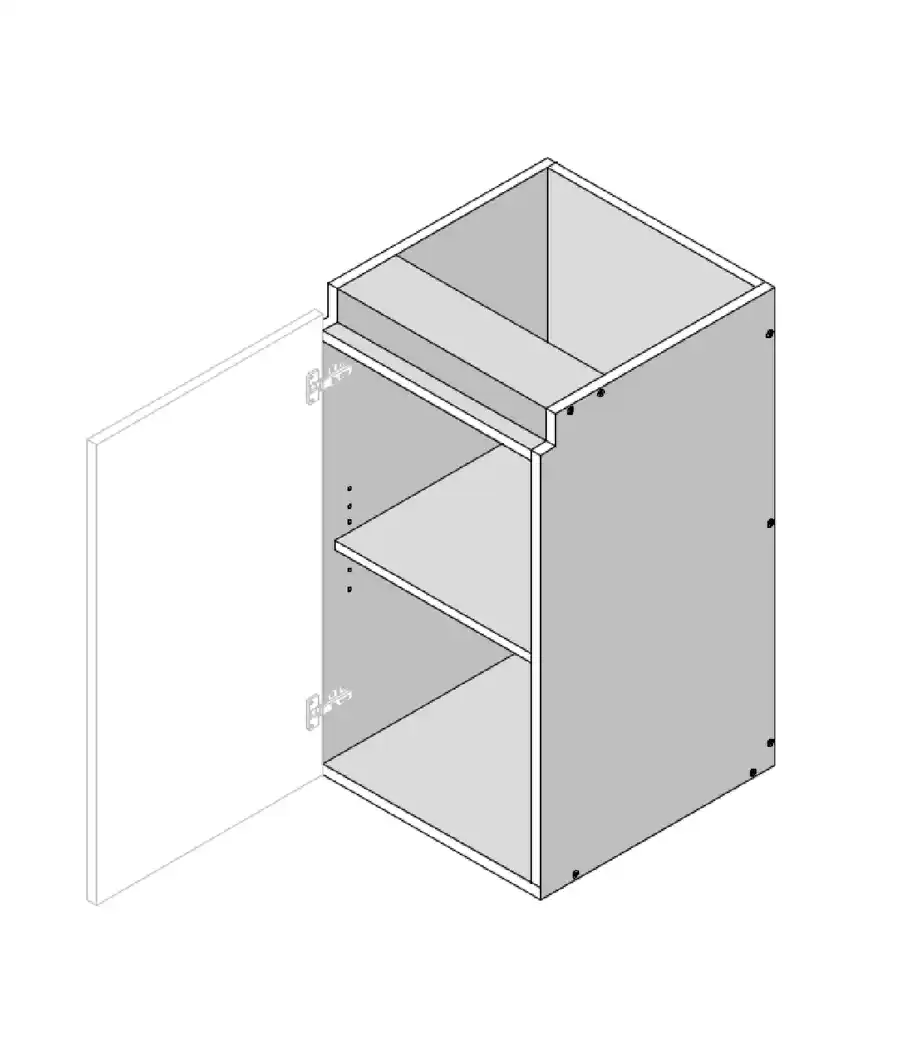 Single Left Door Wall Hung Vanity Finger Pull - Photo 5