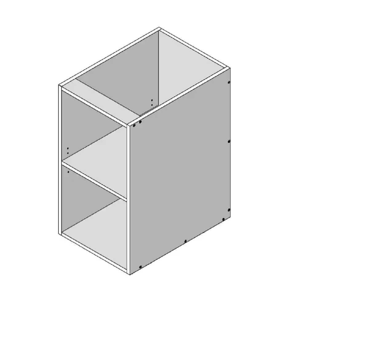 Open Shelf Wall Hung Vanity - Adj. Shelf No Door - Photo 5