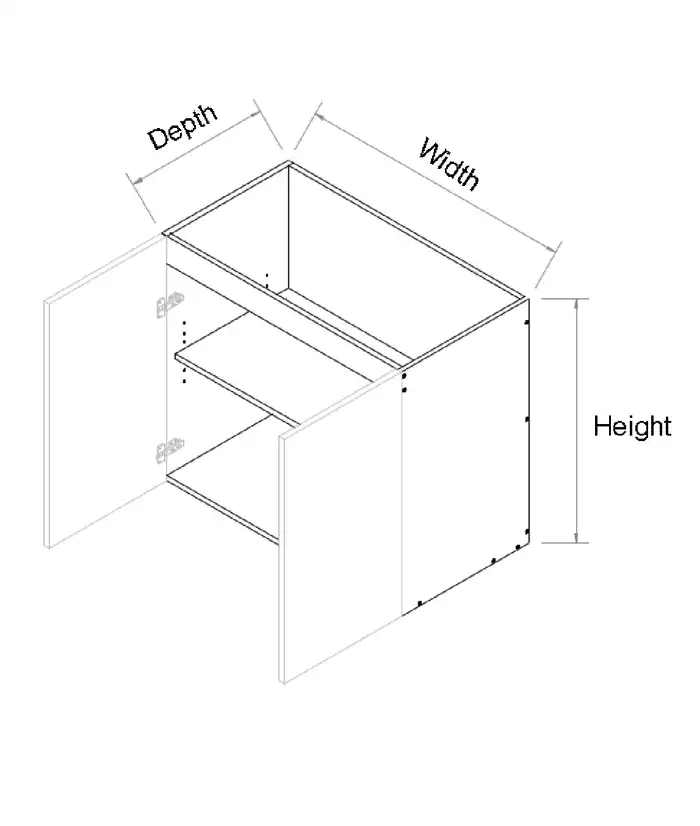 Double Door Wall Hung Vanity - Photo 2