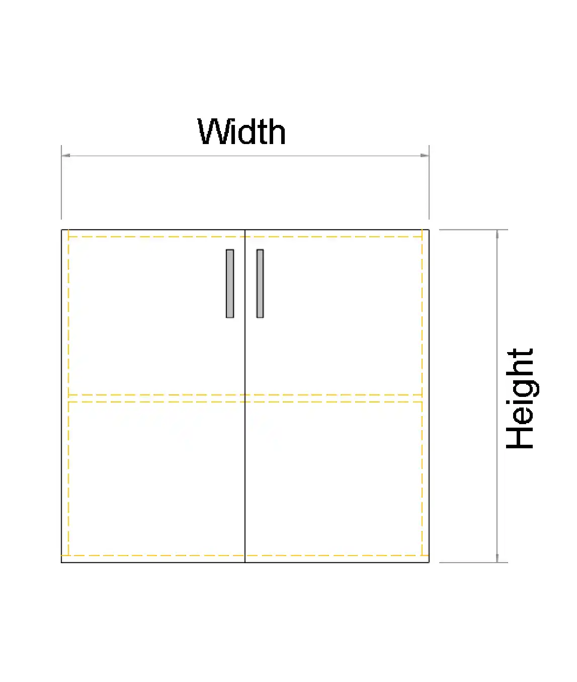 Double Door Wall Hung Vanity - Photo 3