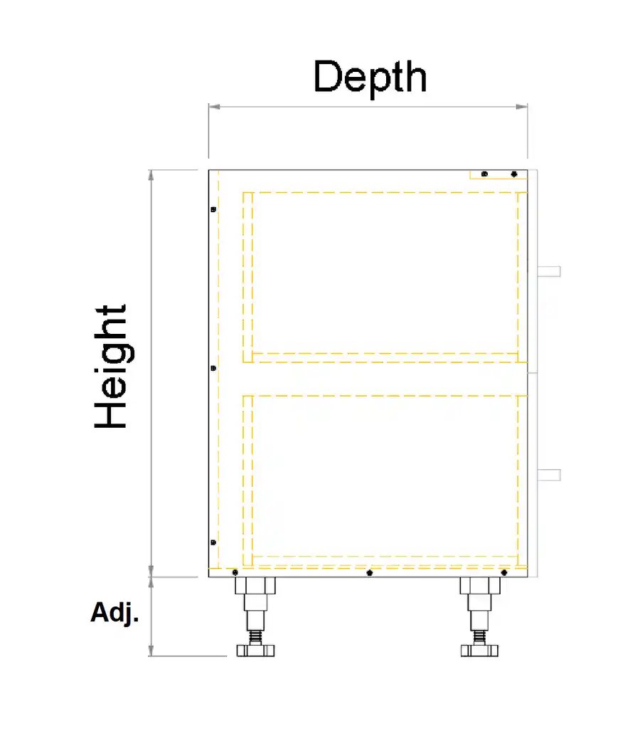 Custom 2 Drawers Floor Vanity - Photo 4