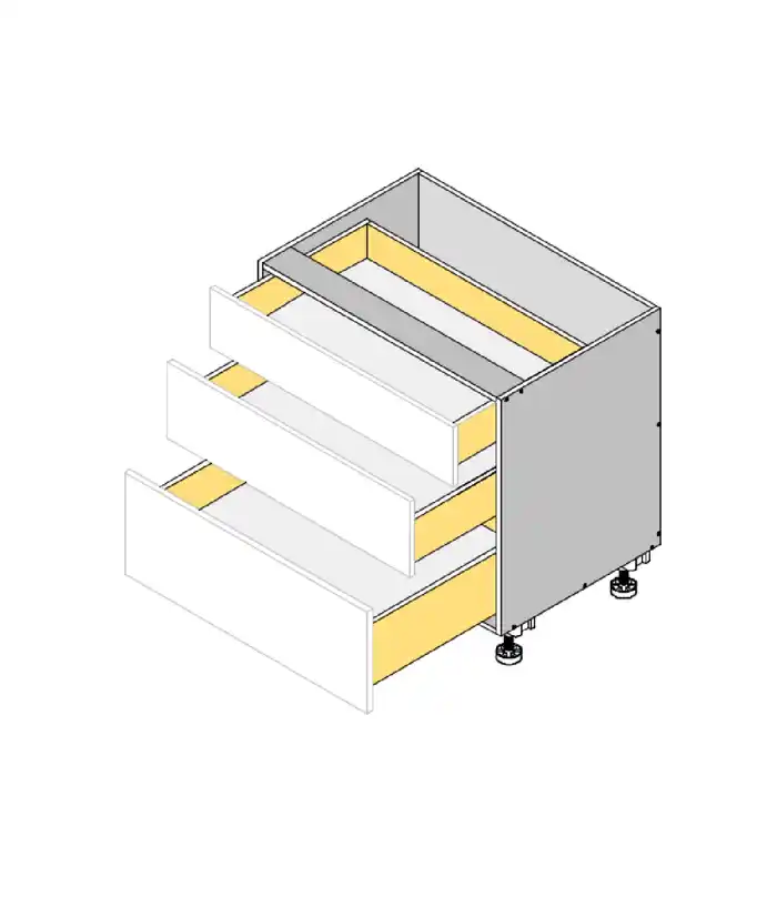 Custom 3 Drawers Floor Vanity - Photo 5