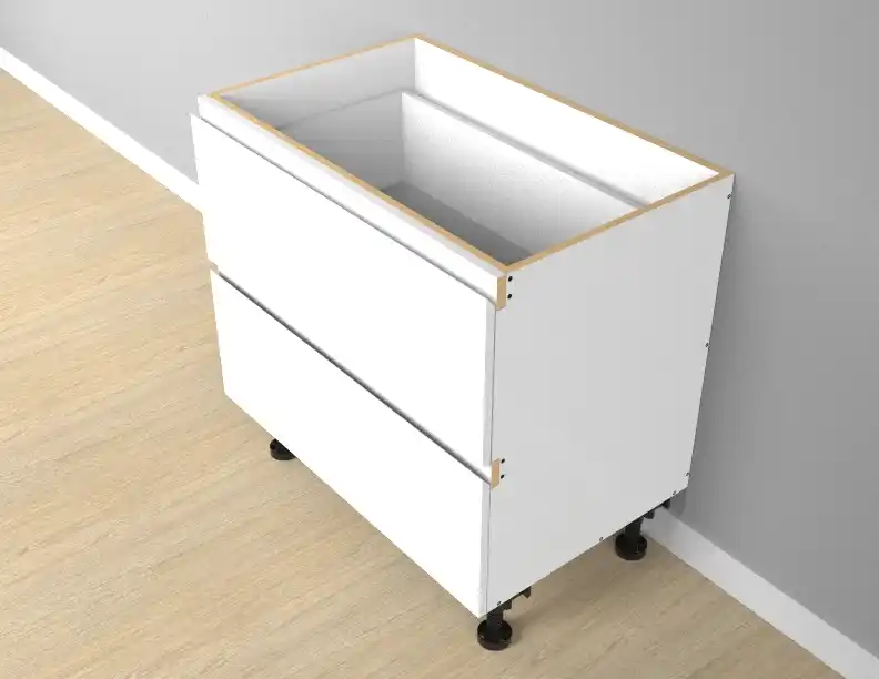 Custom 2 Drawers 2PAC Bevel Cabinet - Photo 1