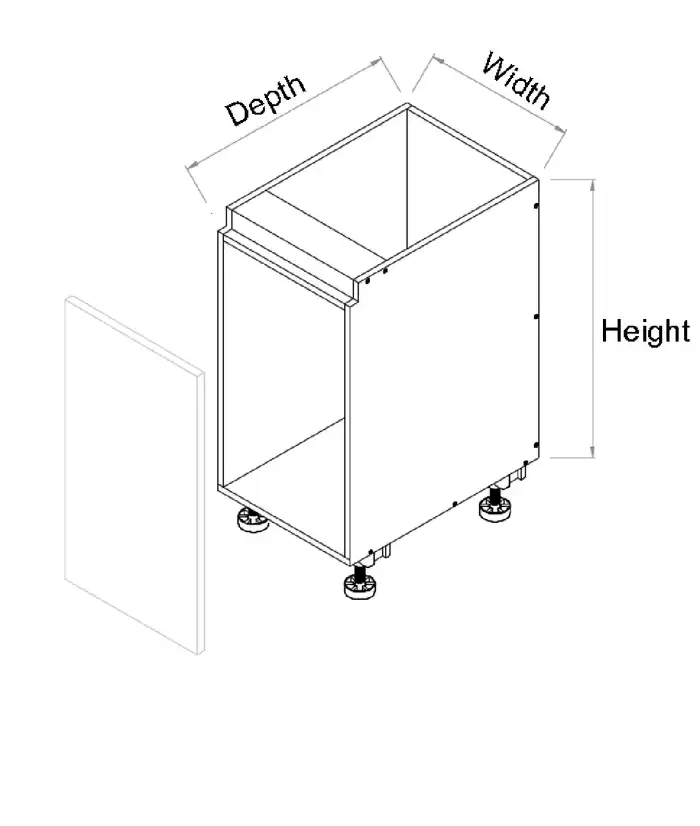Base Pull out Door Finger Pull Cabinet - Photo 2