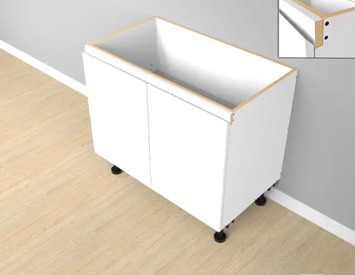 Base Double Door 2PAC Bevel Cabinet - Photo 1