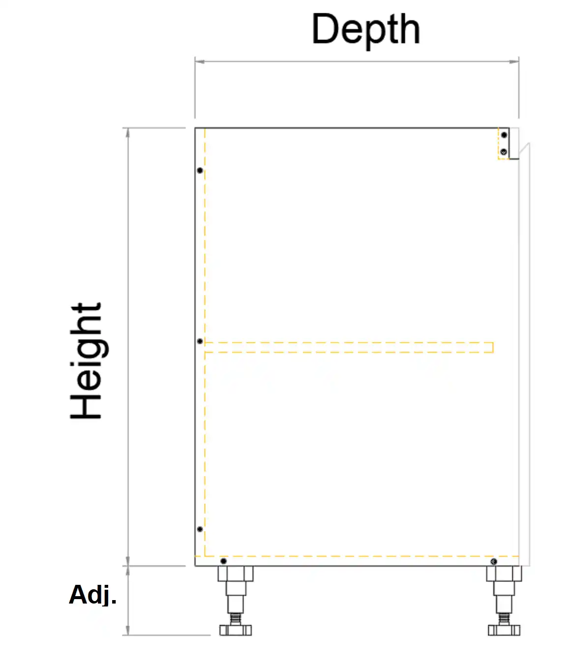 Base Double Door 2PAC Bevel Cabinet - Photo 4