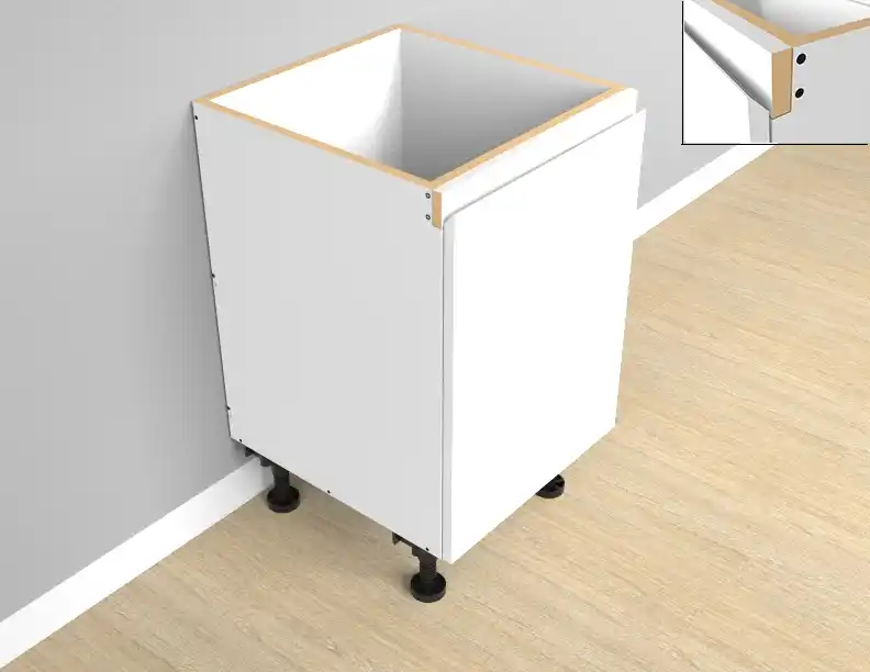 Base Single Right Door 2PAC Bevel Cabinet - Photo 1