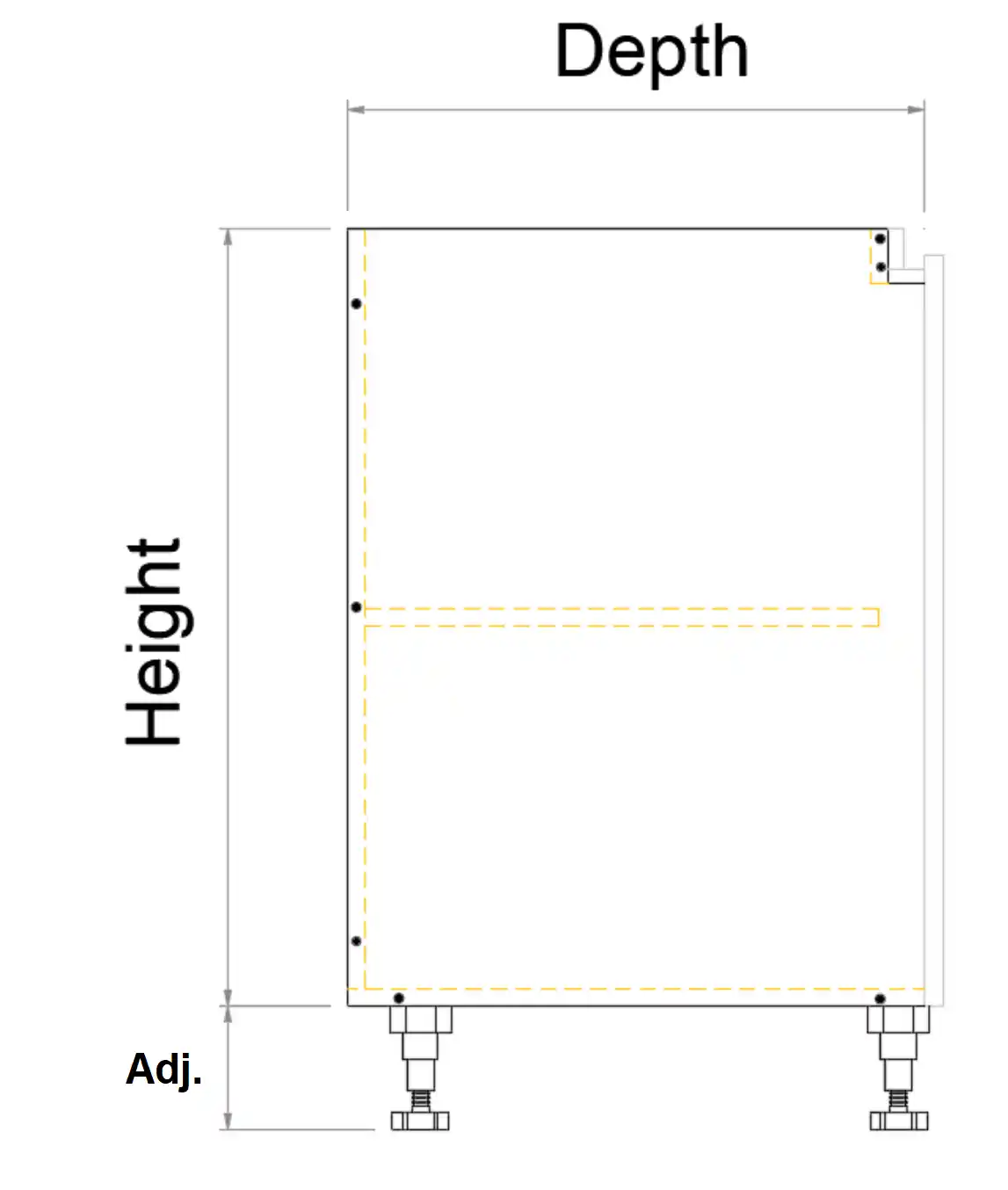 Base Single Right Door Finger Pull Cabinet - Photo 4
