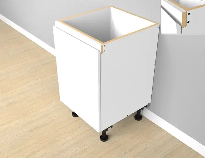 Base Single Left Door 2PAC Bevel Cabinet - Photo 1