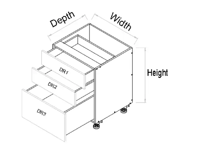 Custom 3 Equal Drawers Cabinet - Photo 2