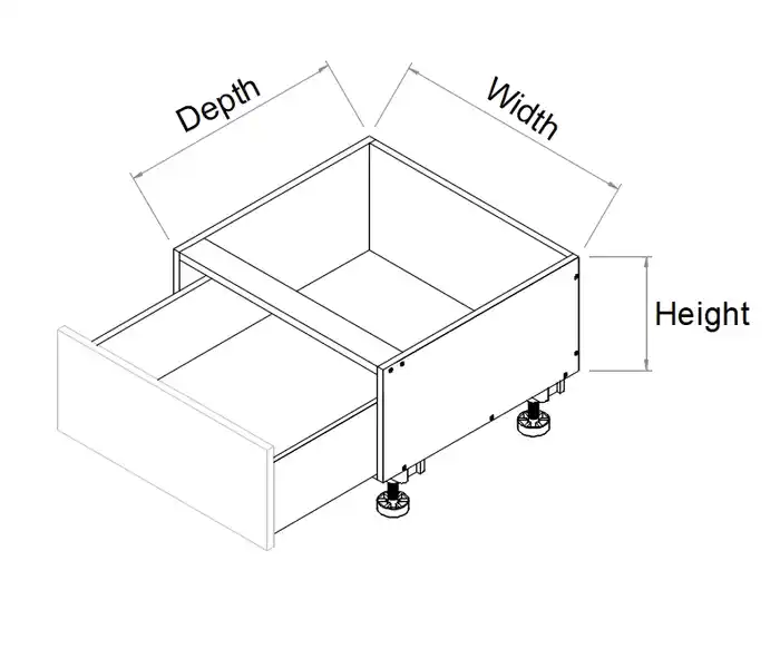 One Drawer Base Cabinet-Under MW - Photo 2