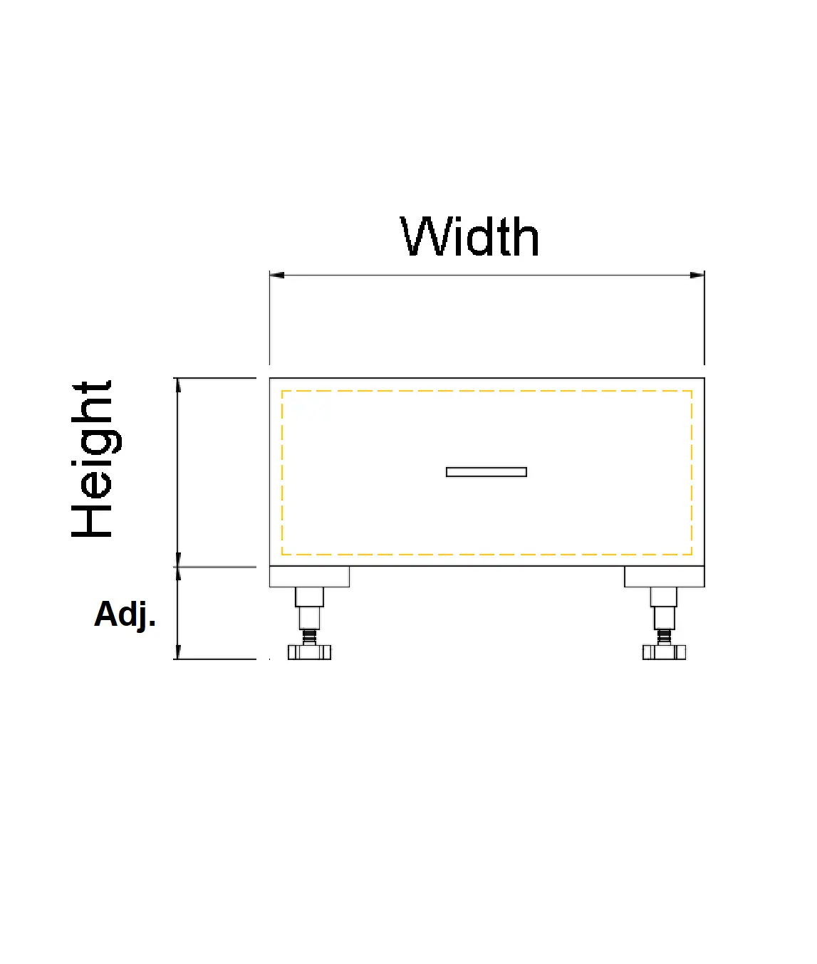 One Drawer Base Cabinet-Under MW - Photo 3