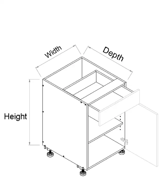 Single Drawer Single Right Door Cabinet - Photo 2