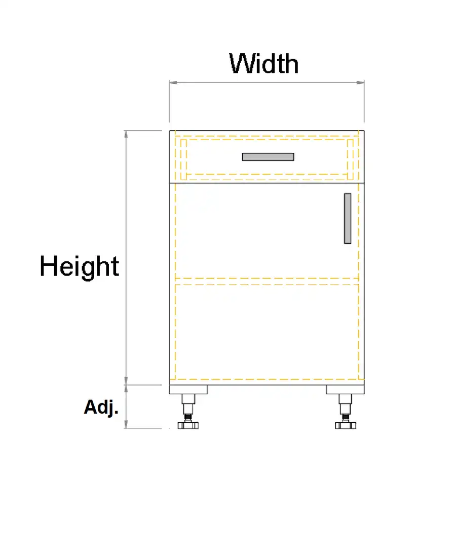 Single Drawer Single Left Door Cabinet - Photo 3