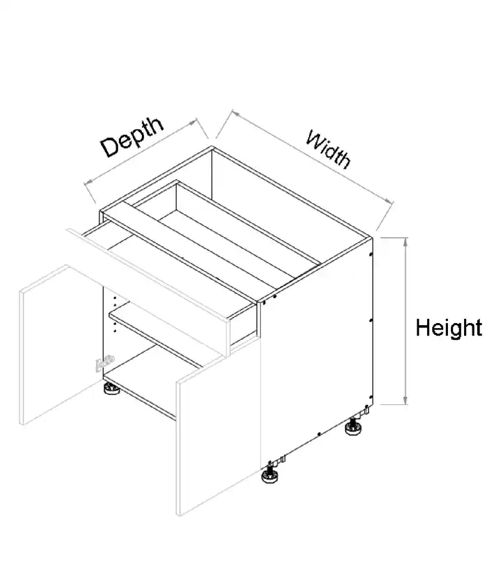 Single Drawer Double Door Cabinet - Photo 2