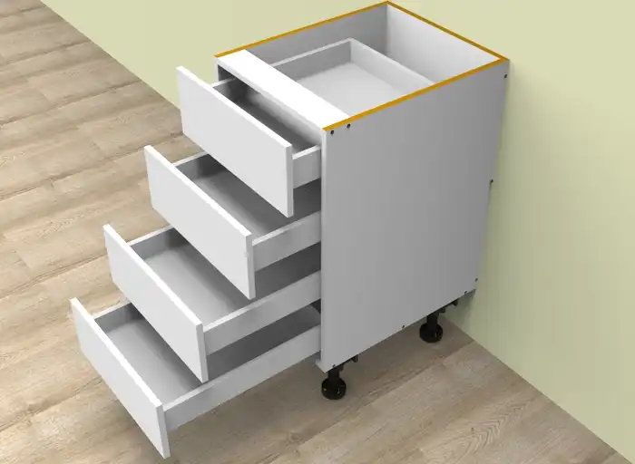 Custom 4 Drawers cabinet - Photo 1