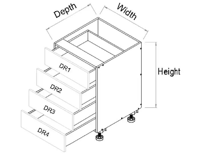 Custom 4 Drawers cabinet - Photo 2