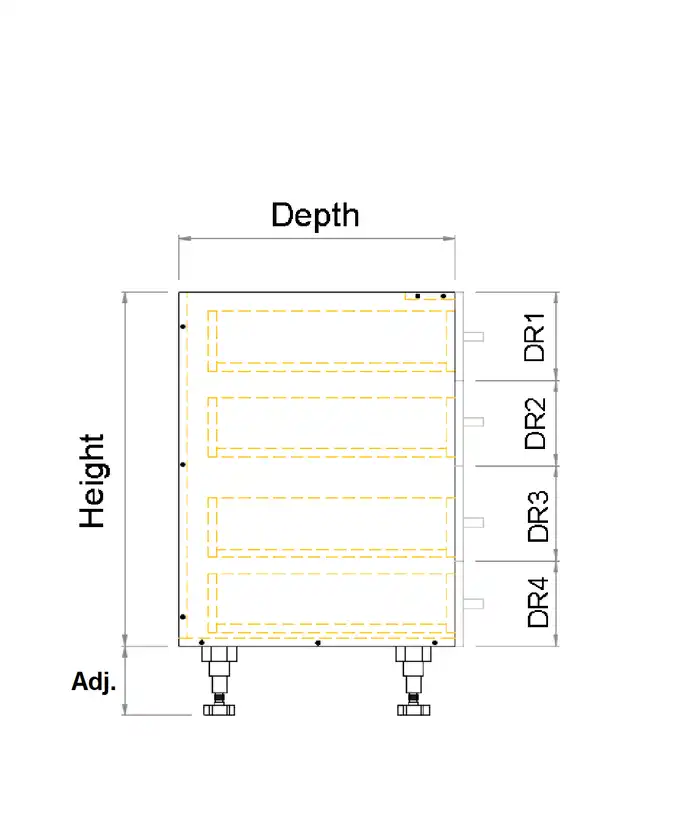 Custom 4 Drawers cabinet - Photo 4