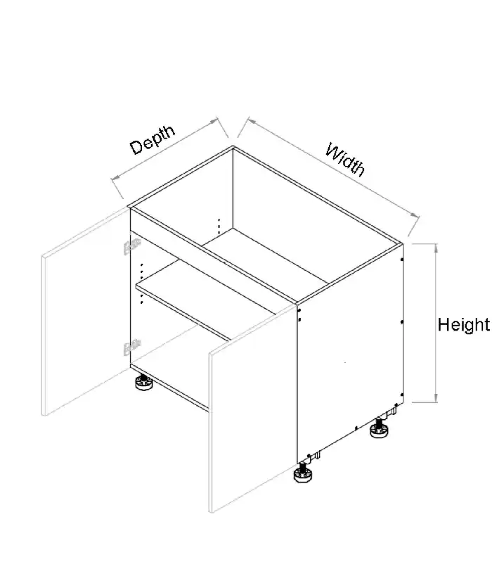 Base Double Door Cabinet - Photo 2